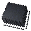 Xspec 1/2" thick Rubber Top EVA Foam Gym Mats 12pcs 48 Sq Ft Durable Grip, Blue Black (CL_XSP804932) - Alt Image 1