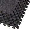Xspec 1/2" thick Rubber Top EVA Foam Gym Mats 12pcs 48 Sq Ft Durable Grip, Purple Black (CL_XSP804933) - Main Image